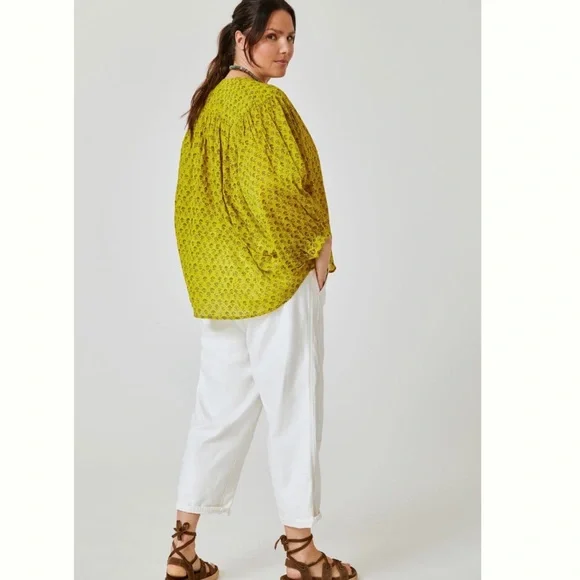 NWT Anthropologie Pilcro The Sidney Printed Batwing Blouse 2X - Picture 5 of 10